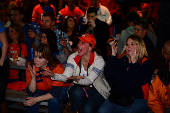 Broncos fans scream at the TV screens as a call is made against the Broncos in the third quarter of the Super Bowl while watching the game at Jackson's bar in Denver, Colorado on February 2, 2014. The Broncos took on the Seattle Seahawks in Super Bowl XLVIII at the Met Life Stadium in New Jersey. The Broncos lost to the Seattle Seahawks 43-8. (Photo By Helen H. Richardson/ The Denver Post)