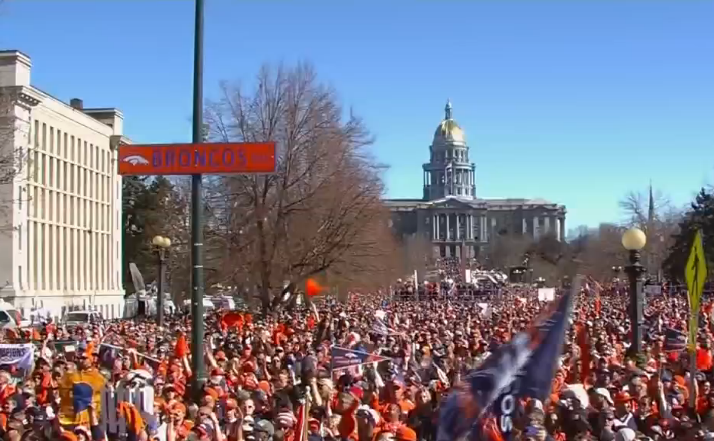 Denver streets turn orange for Broncos’ parade