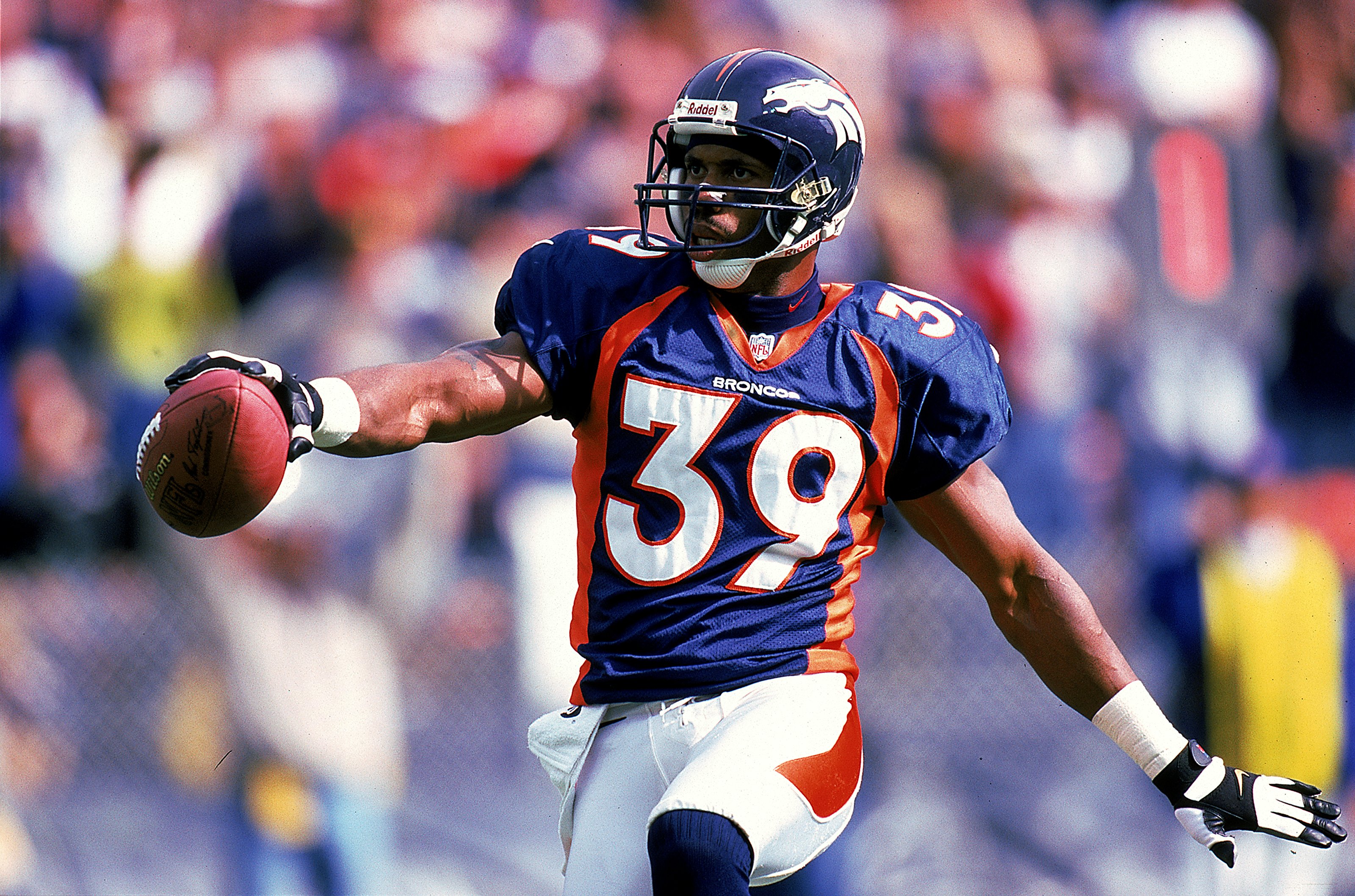 Tyrone Braxton of the Denver Broncos celebrates after the Broncos