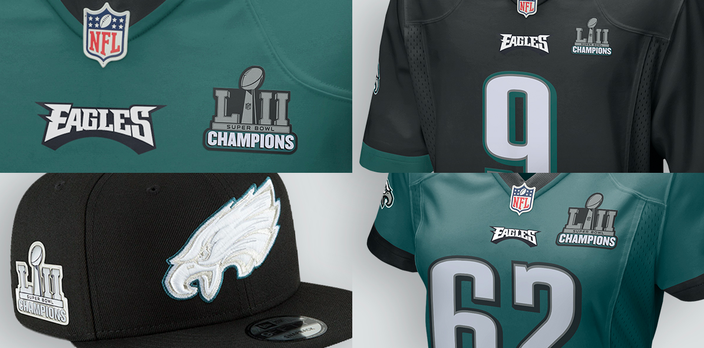 eagles jersey with super bowl patch