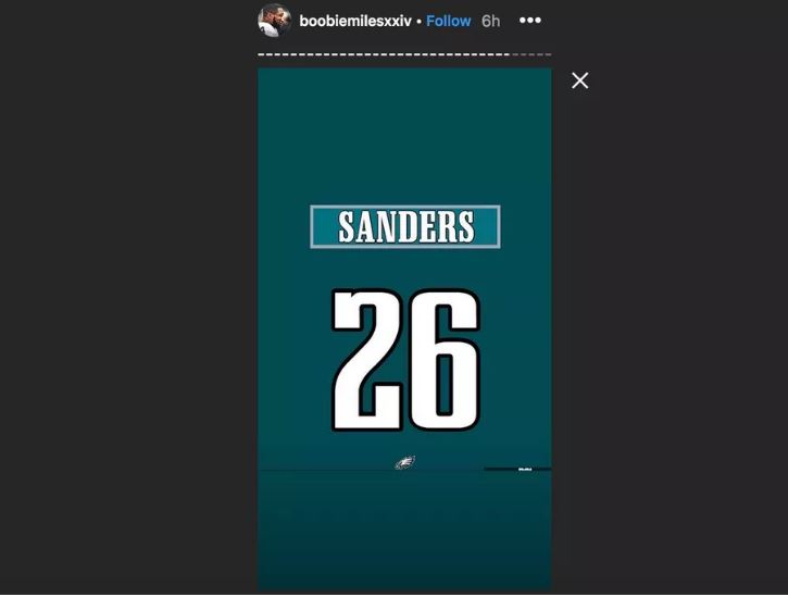 Miles Sanders hints that he'll be wearing No. 26 with the Eagles