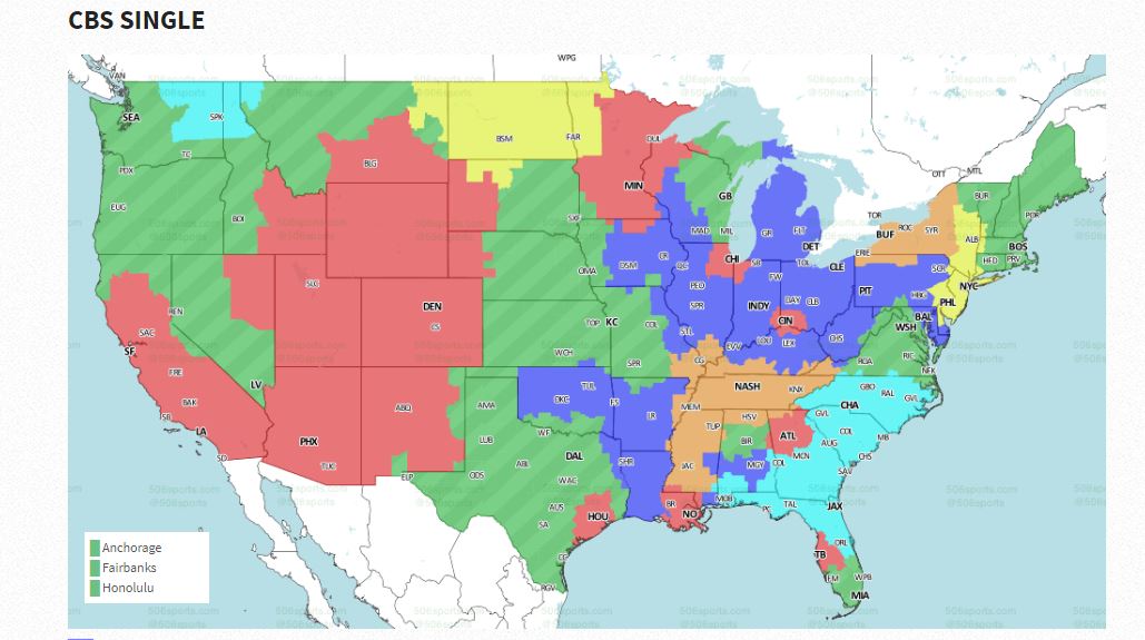 Philadelphia Eagles at New York Jets: Week 12 NFL TV watch maps