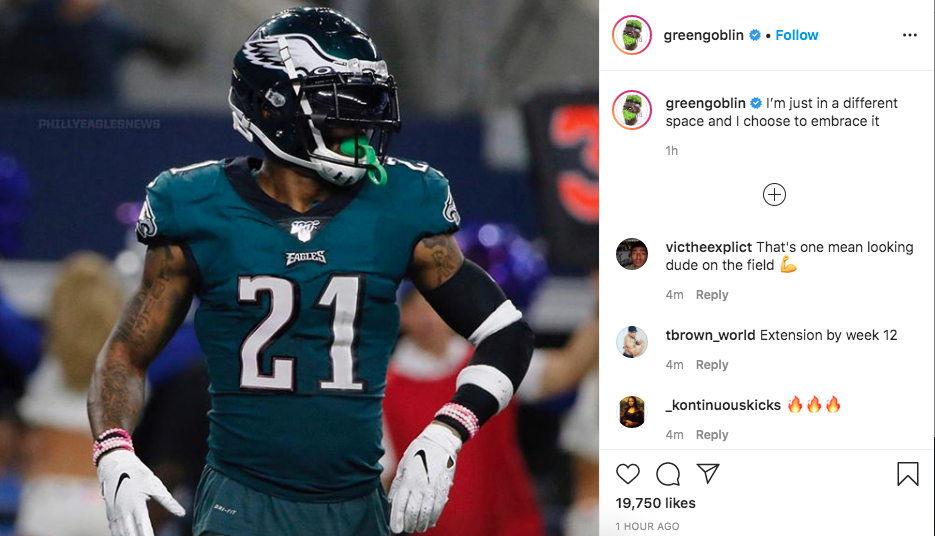 Jalen Mills switching to jersey No. 21 thanks to Kobe and LeBron