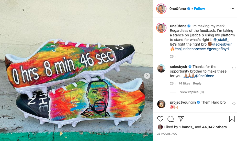 DeSean Jackson's I Can't Breathe Custom Cleats