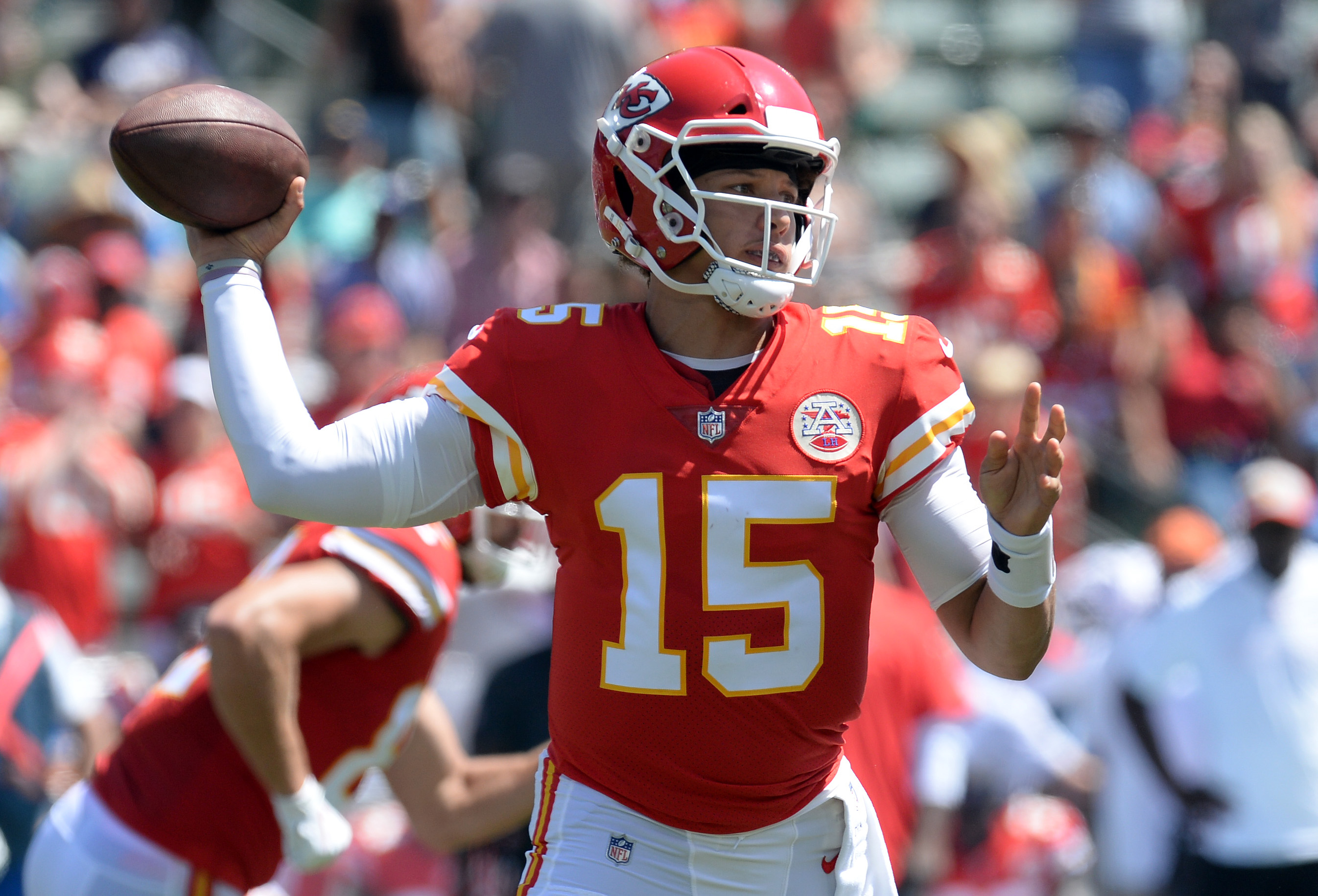 Best photos of Week 1 AFC offensive player of the week Patrick Mahomes ...