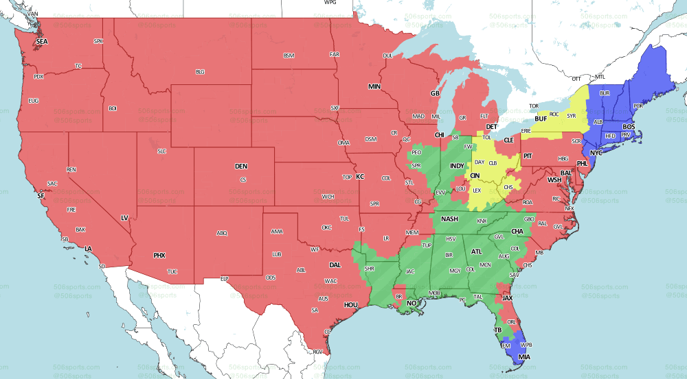 Chiefs vs. Ravens broadcast map Will you be able to watch on TV?