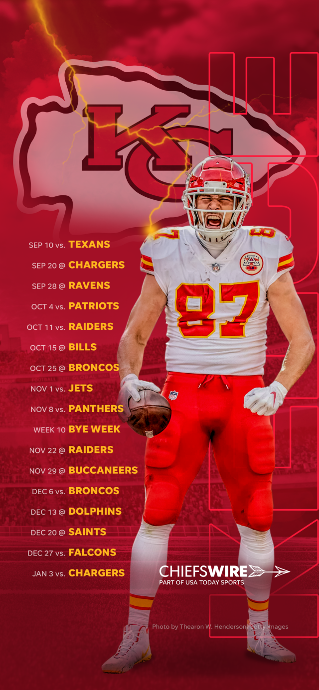 2019 Kansas City Chiefs Schedule: Downloadable Wallpaper