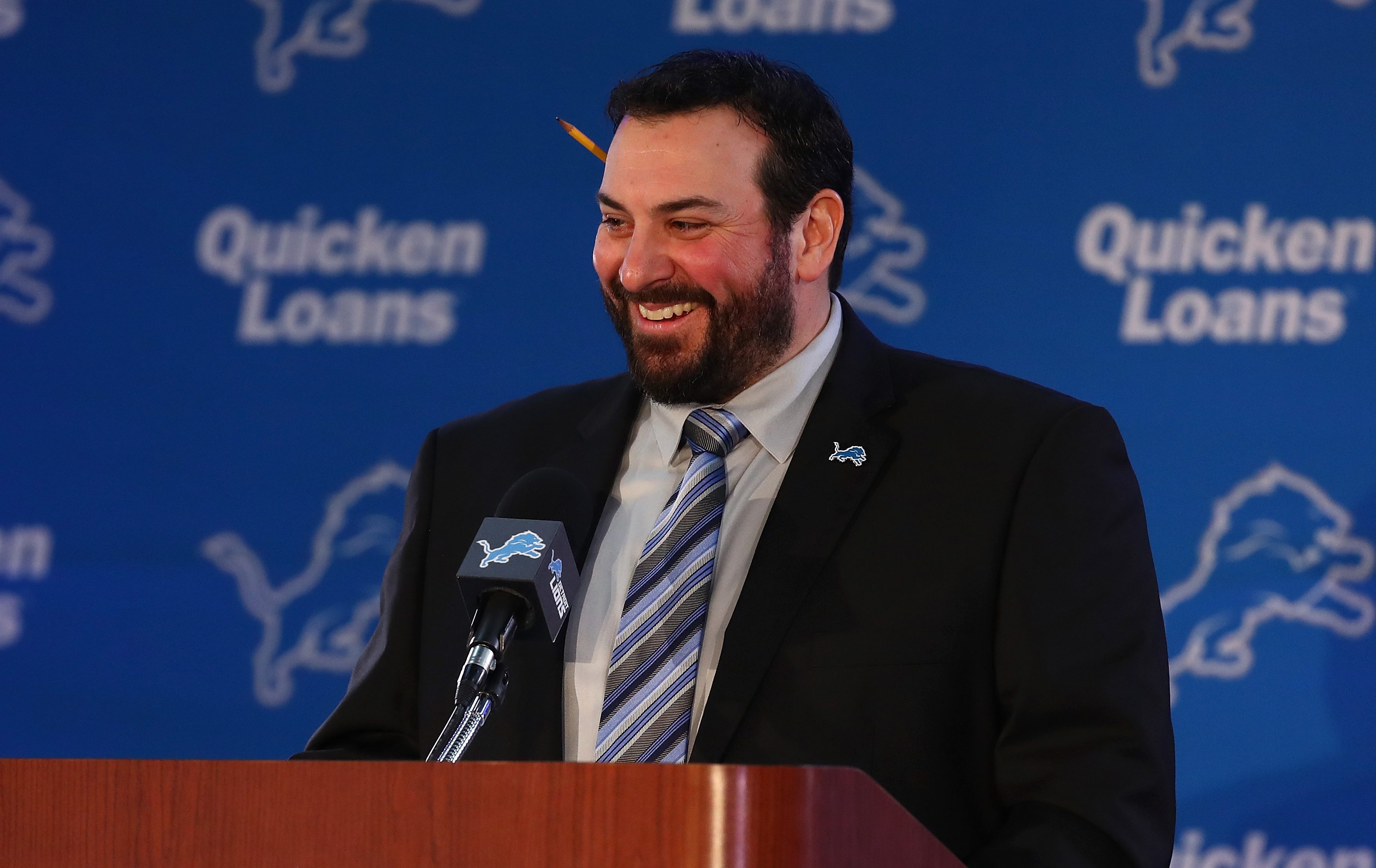 Matt Patricia’s image and beard transformation has begun