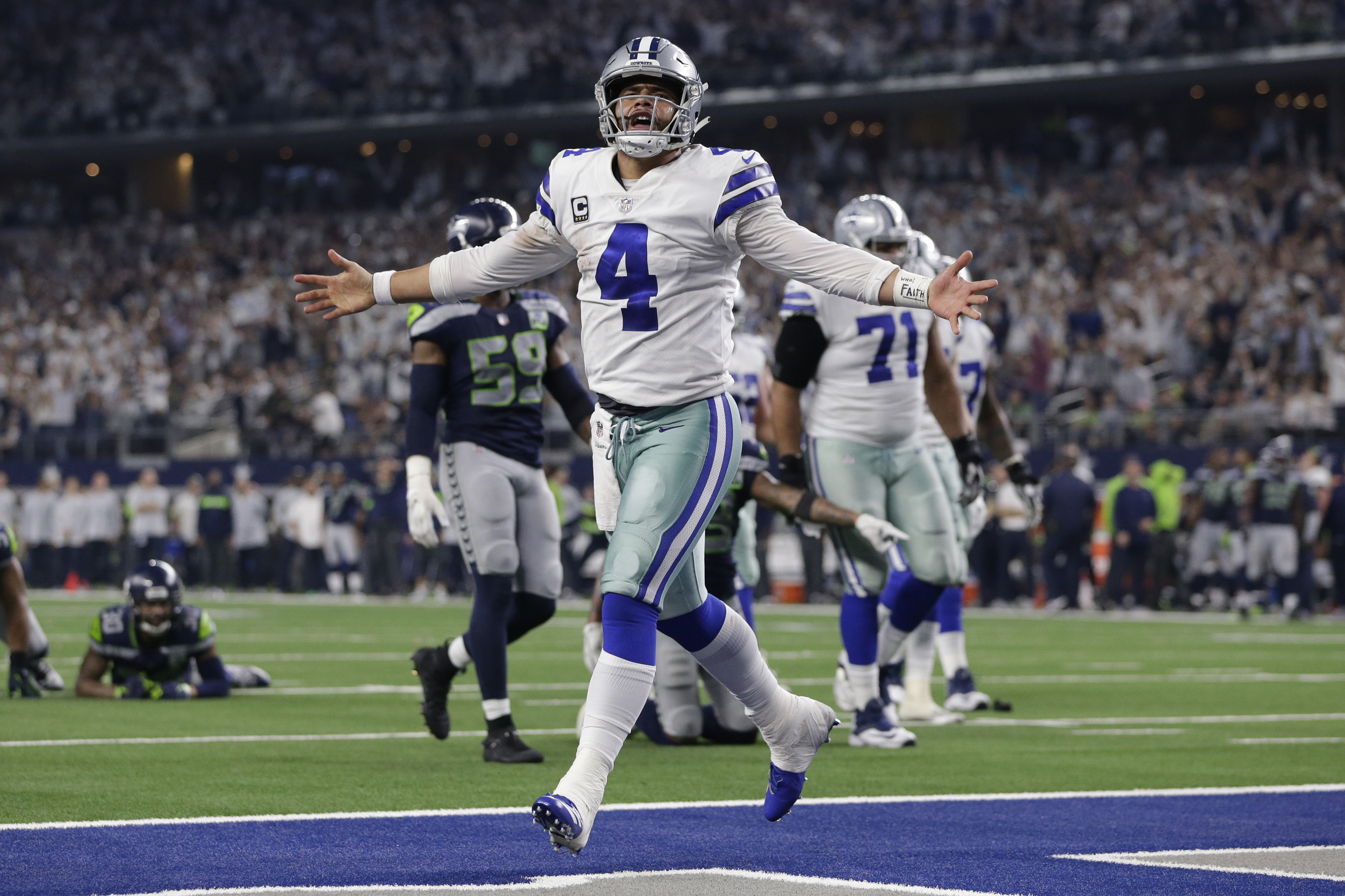 Dak Prescott, Dallas Cowboys upend Seattle Seahawks in Wild Card round