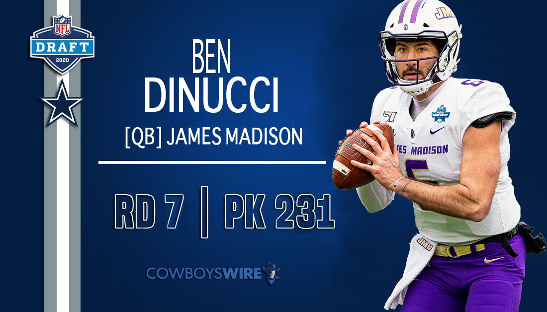 2020 NFL Draft 231st pick - JMU's Ben DiNucci 