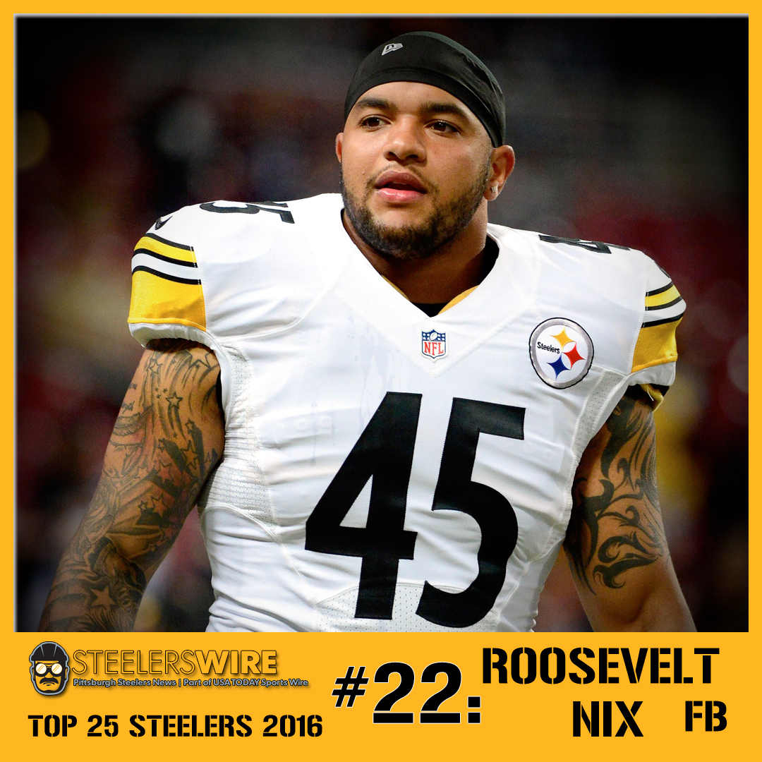 Top 25 Steelers of 2016: No. 22 Roosevelt Nix, fullback