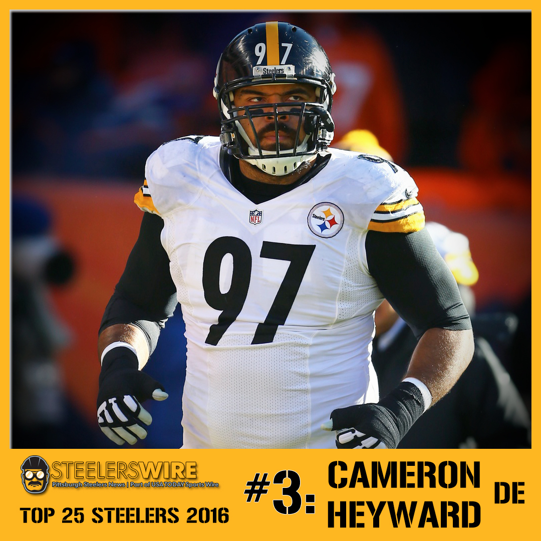 Cameron Heyward Pittsburgh Steelers Youth Legend Olive Salute to