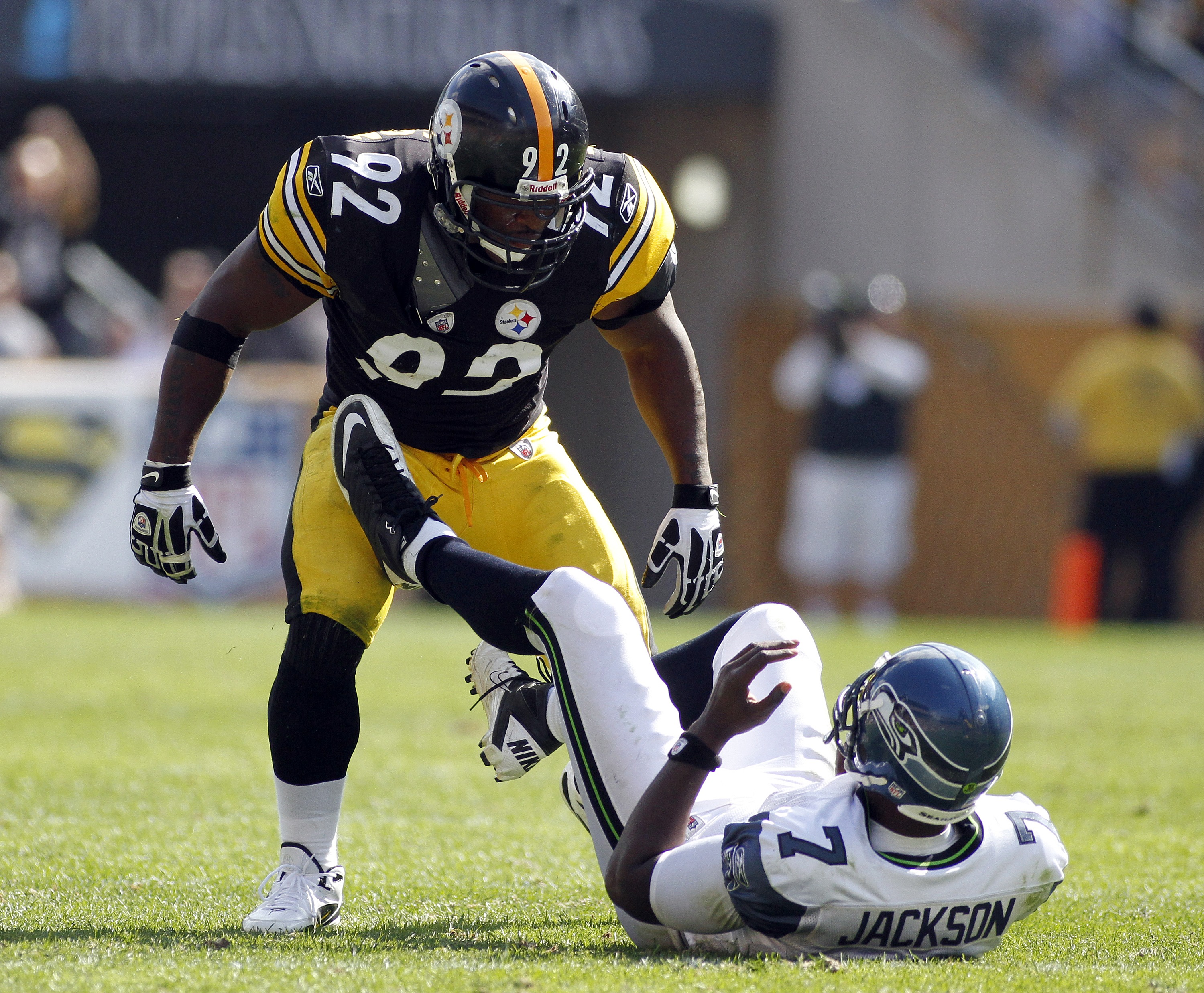 Pittsburgh Steelers - With that sack, James Harrison has 60.0 for his  career, tying Joey Porter for the second most by a Steeler since sacks  became an official statistic in 1982.