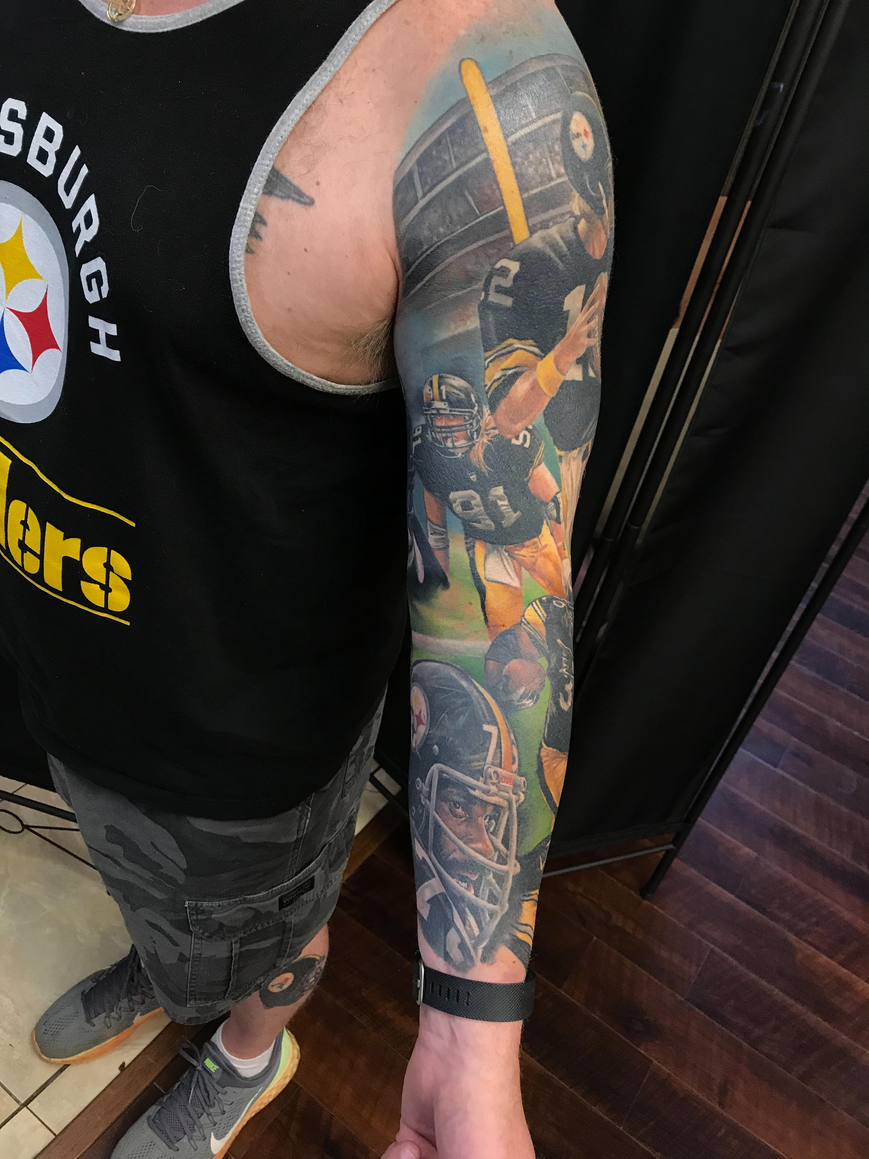 Tattoo Artist Sarah Miller Completes 5 Year Steelers Masterpiece