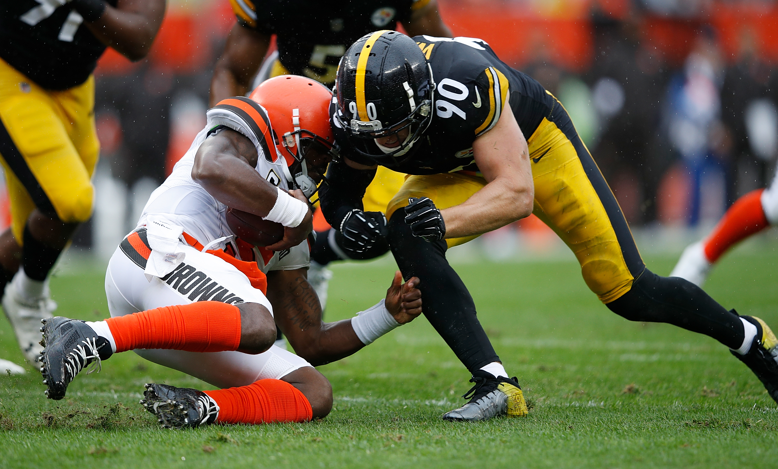 Getty Images - T.J. Watt #90 of the Pittsburgh Steelers