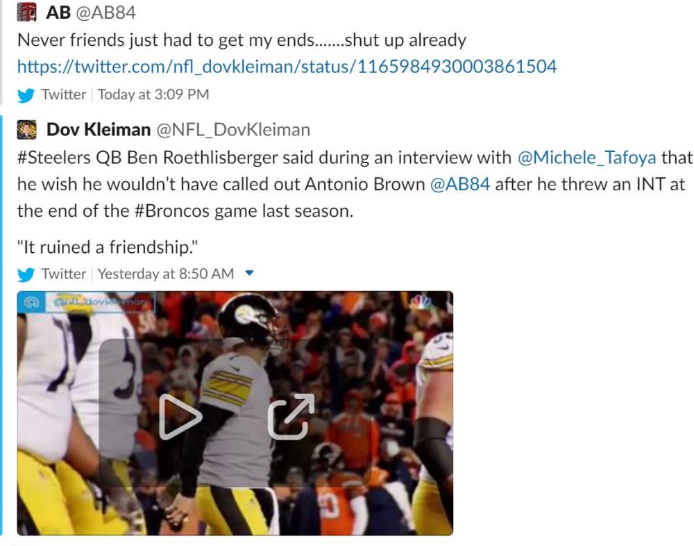 Antonio Brown knew what he was doing when he signed off on our