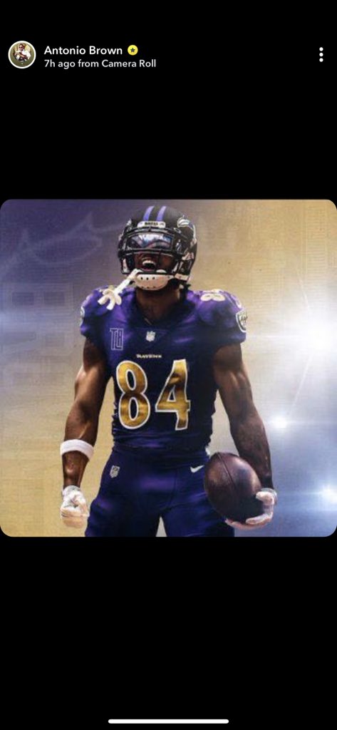 LOOK: Antonio Brown posts photo of himself in Ravens jersey on Snapchat 