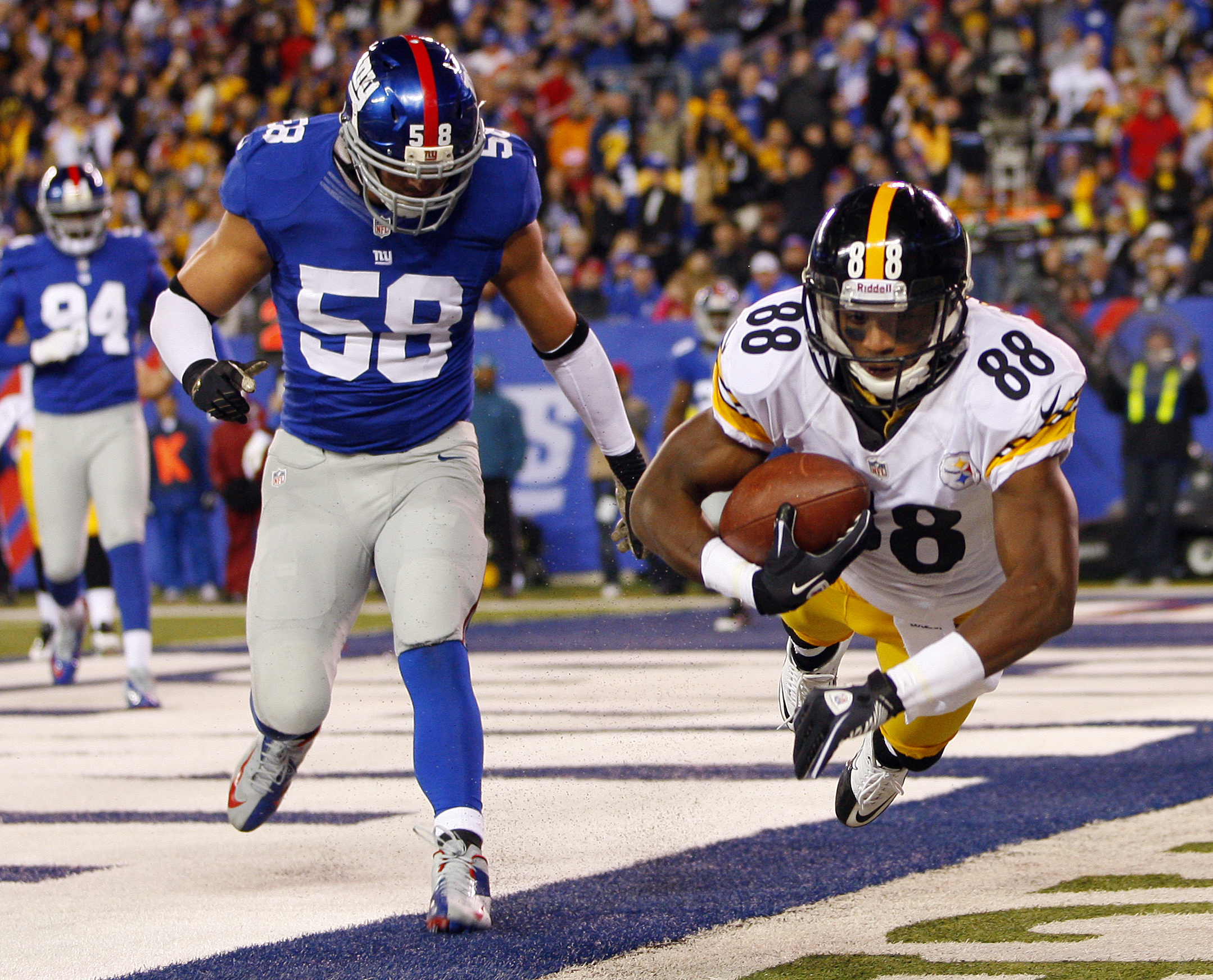 History of the Pittsburgh Steelers versus New York Giants