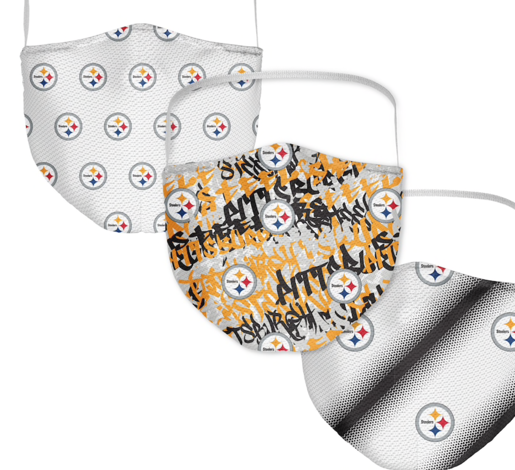 Pittsburgh STEELERS Bling Face Mask Side Logo