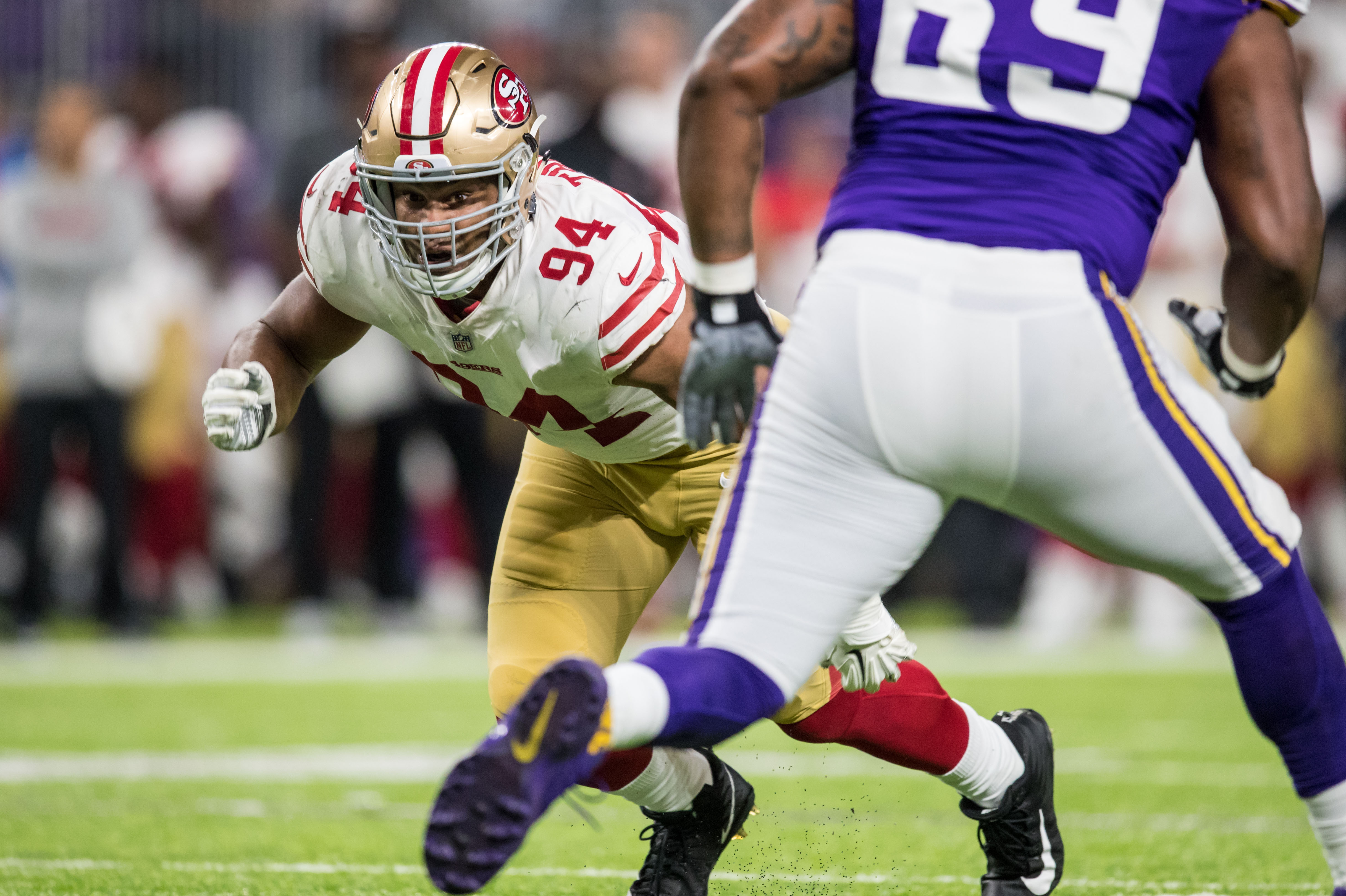 August 25, 2018: San Francisco 49ers defensive lineman Solomon