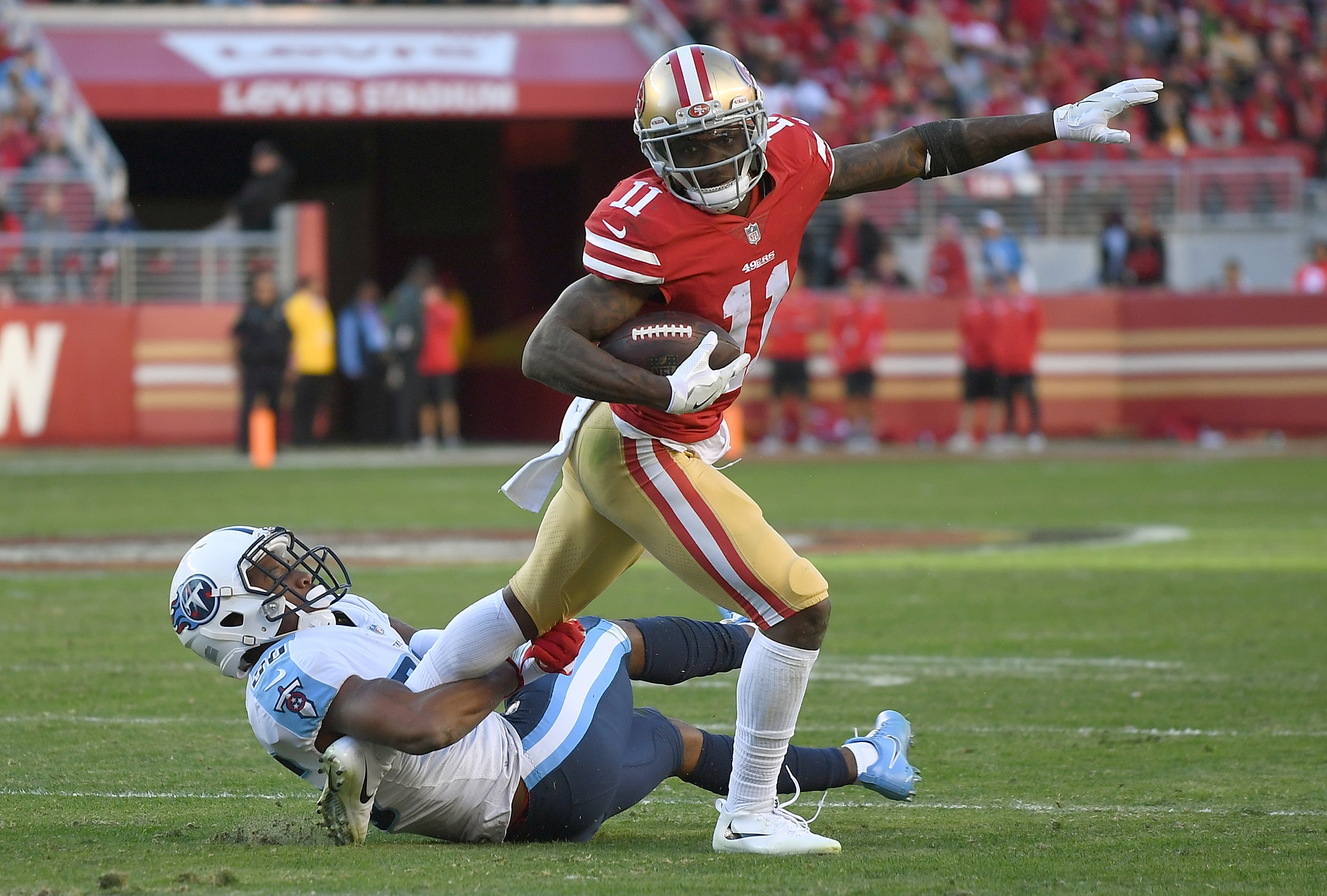 San Francisco 49ers lose WR Marquise Goodwin, DB Adrian Colbert to injuries  