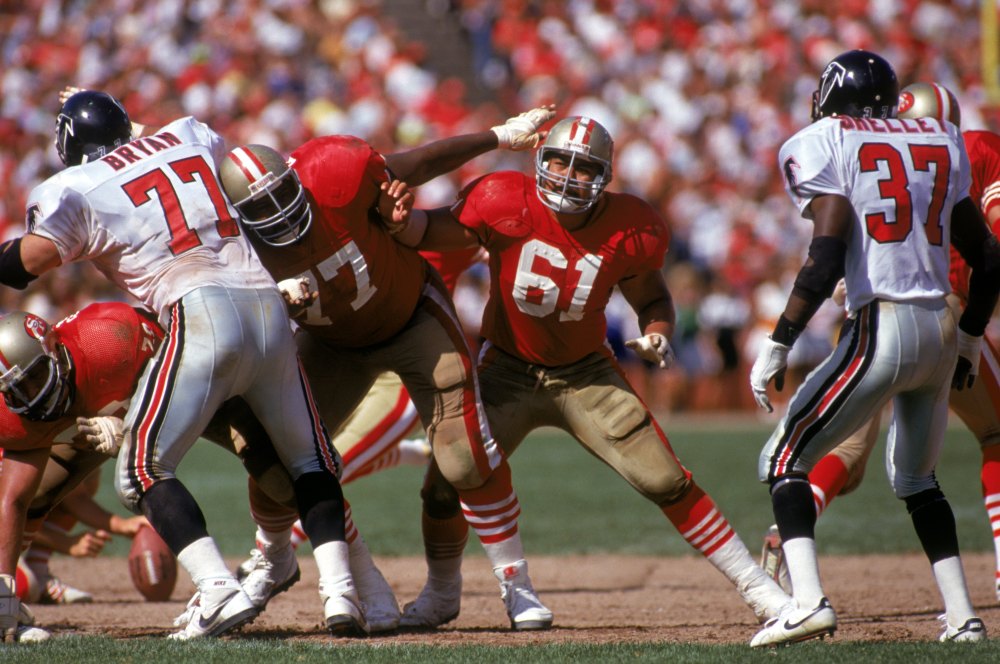 Jesse Sapolu, shown in 2009, played center and guard for the 49ers