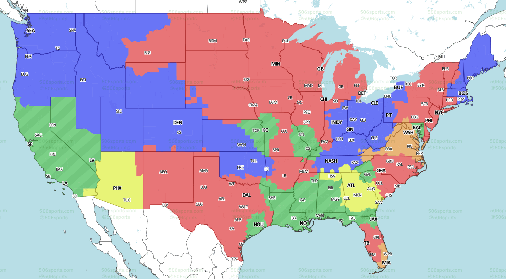 49ers vs. Rams earns non-local coverage on FOX broadcast map