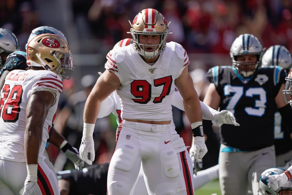 49ers 51, Panthers 13: Studs and duds -- Bosa, Coleman star