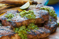 Get a taste of South America without ever leaving home. Your family will marvel at this homemade Chimichurri sauce made with healthy ingredients like parsley, garlic, olive oil, jalapeno & vinegar.
