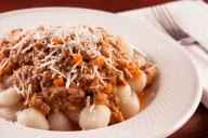 Gnocchi with Bolognese Sauce takes just a few steps to make, and makes your kitchen smell amazing!