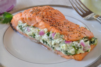 This recipe makes salmon preparation simple while still introducing a gourmet touch. With only five ingredients you can have an elegant dinner entree that takes less than thirty minutes from start to finish!