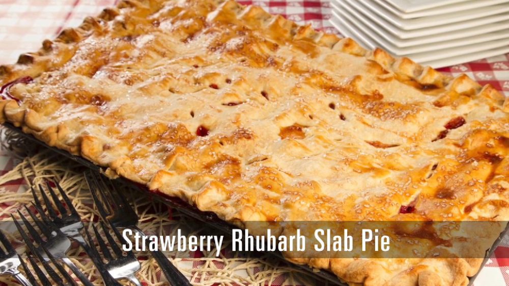 This pie isn’t very different from a traditional strawberry rhubarb pie, but since we’re using a baking sheet with raised edges, it’s big enough to feed a huge crowd. Not to mention that this recipe uses fresh ingredients to create a perfect combination sweet and tart.