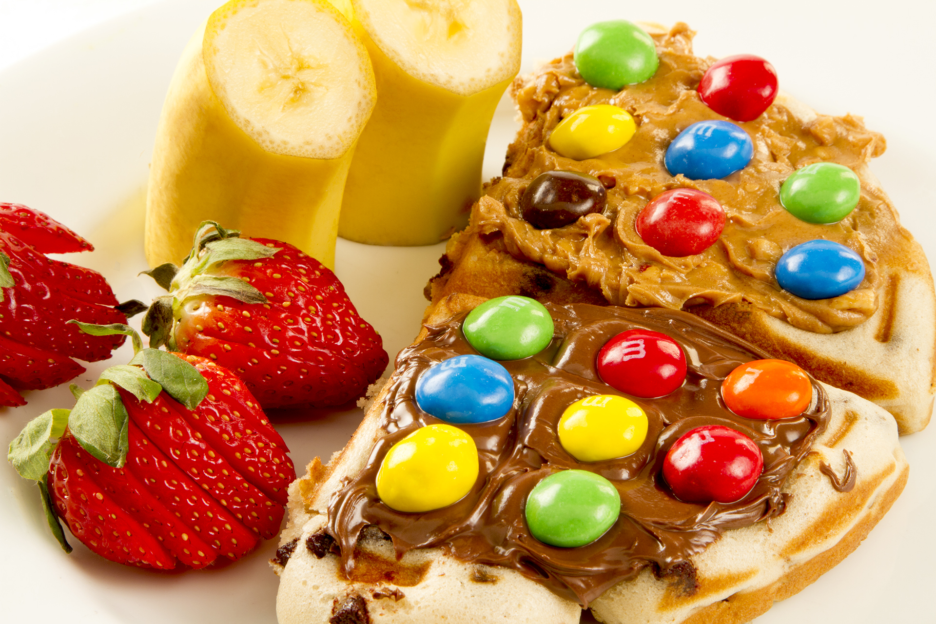 Peanut Butter and Chocolate Waffle