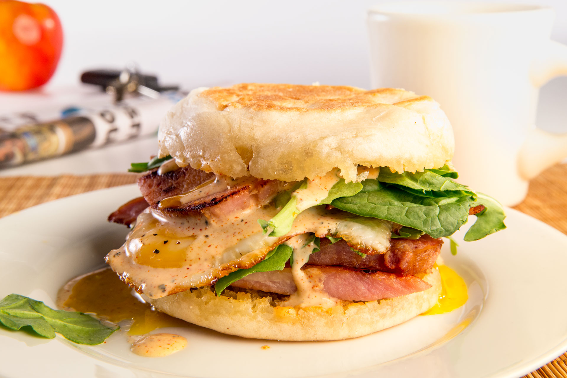 Everything you love about the indulgent flavor of an Eggs Benedict sandwich for a weekend brunch can be easily translated into a breakfast sensation! 