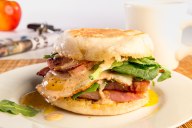 Everything you love about the indulgent flavor of an Eggs Benedict sandwich for a weekend brunch can be easily translated into a breakfast sensation! 