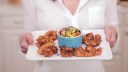 Guest Contributor Roni Proter of Dinner Reinvented shows you how to create crispy coconut shrimp served with fresh pineapple salsa. How-to video here with recipe link included.