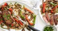 These Balsamic Mushroom Pepper Steaks are created by combining a juicy strip steak with a mushroom and pepper sauté, covered in a savory-sweet balsamic vinegar sauce. From start to finish, this recipe only takes 20 minutes to create!