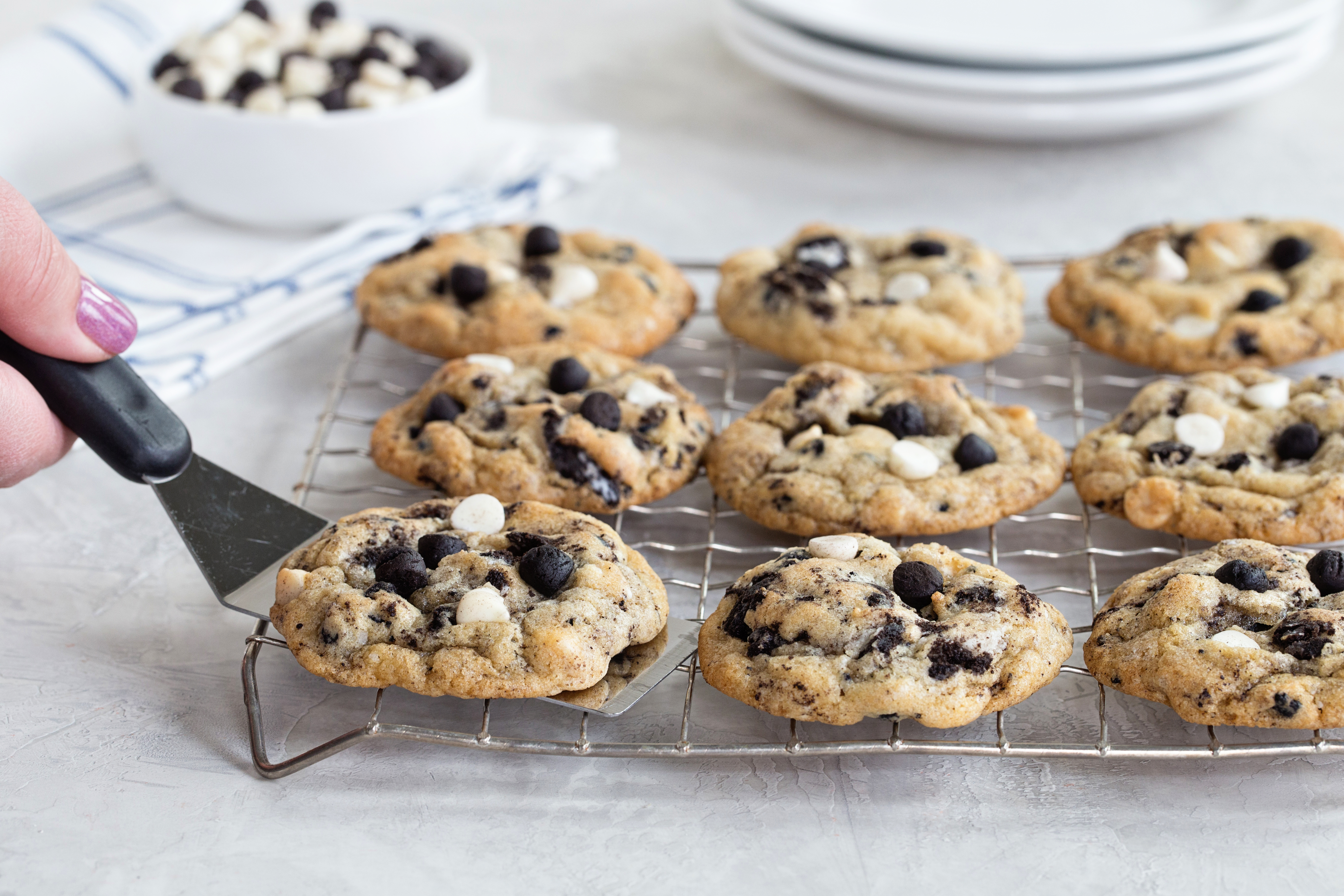 Cookies 'N' Creme Cookies by Hershey's Kitchen in partnership with My Baking Addiction
