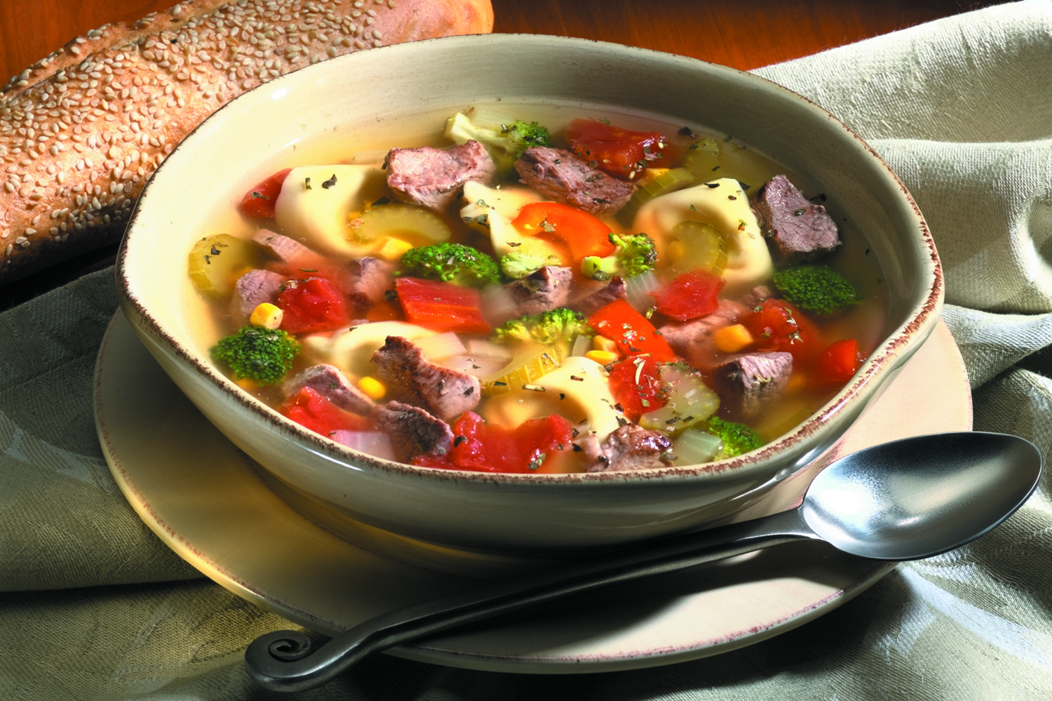 A heart and belly-warming soup made with American Lamb boneless leg or shoulder, delicious cheese tortellini's, and protein-packed veggies.