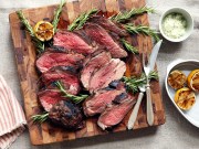 Ready in under an hour, this Butterflied Leg of Lamb is generously seasoned with a homemade rosemary sea salt and served with a charred lemon for squeezing.
