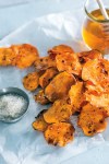 Ever think about making your own potato chips? It's easier than you think. These Honey-Glazed Sweet Potato Chips are made with - no surprise - sweet potatoes, enhanced with the flavors of honey and ground cinnamon.