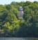 One of Door County Wisconsin's historic lighthouses on the shores of Lake Michigan.