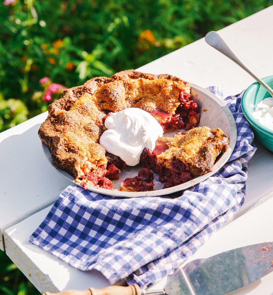 A staple in this part of the country (and in Traverse City, Michigan), cherry pie makes for a delicious dessert, afternoon pick-me-up, and even comforting breakfast treat.