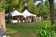 guests at the Fayetteville Roots Festival mingle at the guest chef tents. 
