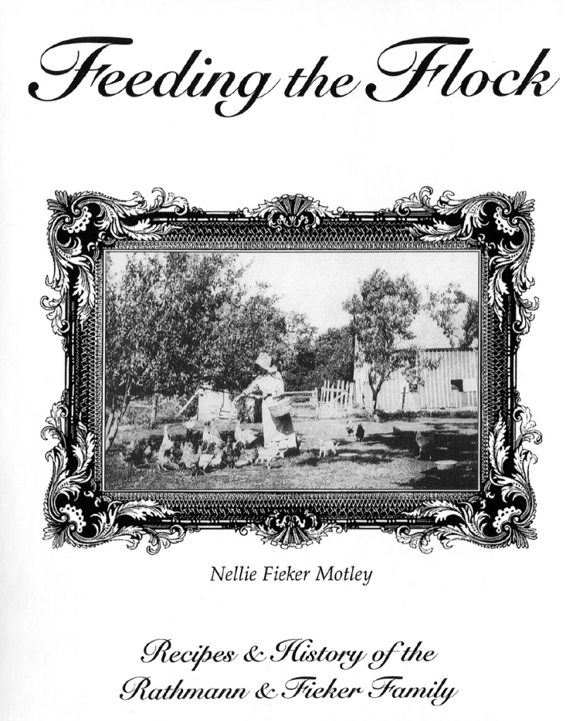 It's Day 7 of our 13 Days of Christmas Cookies, and it's my turn to share a recipe. This recipe has very special significance for me, as it comes from a family cookbook, Feeding The Flock, History and Recipes of the Rathmann and Fieker Family. 