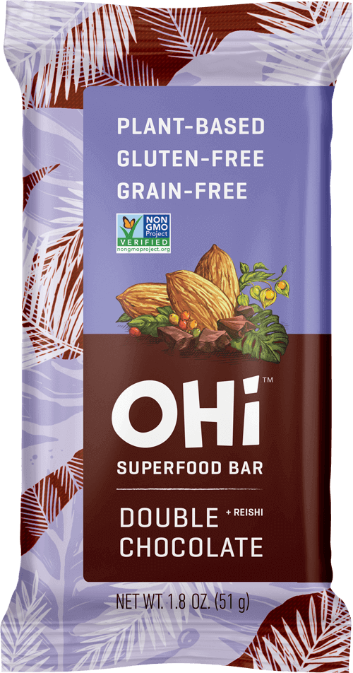 OHi superfood bars are made with a variety of organic ingredients.