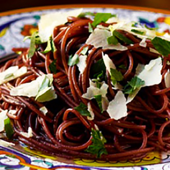 This is another in our Valentine's series from celebrity caterer and luxe event planner Andrea Correale of Elegant Affairs. This Red Wine Pasta is perfect for demonstrating your love in a unique way with this colorful and tasty dish.
