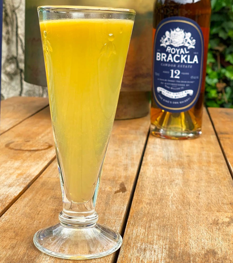 Inspired by House Baratheon, this cocktail pairs Royal Brackla 12 Year Old Scotch Whiskey with the richness of Fino sherry and a zip of passion fruit to create punch fit for a king. 