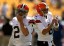 Cleveland Browns quarterback Johnny Manziel (2) and quarterback Brian Hoyer (6) during warm-ups against the Pittsburgh Steelers. (Jason Bridge-USA TODAY Sports)