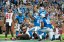 Detroit Lions celebrate running back Joique Bell (35) touchdown during the second quarter against the Tampa Bay Buccaneers. (Tim Fuller-USA TODAY Sports)